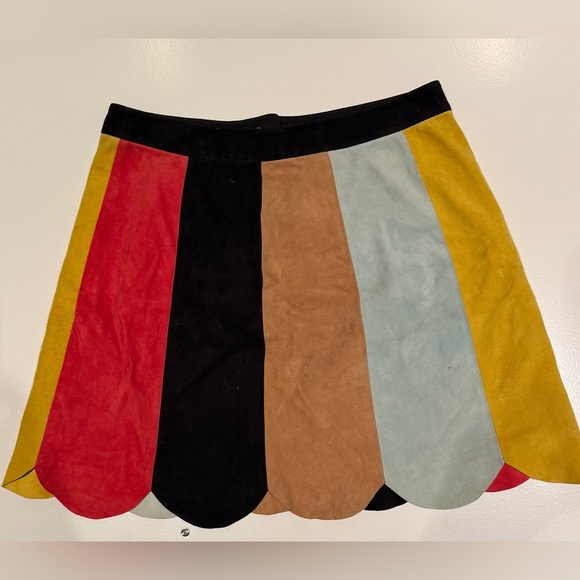 Alice + Olivia Multicolor Striped Mini Skirt - Picture 3 of 5